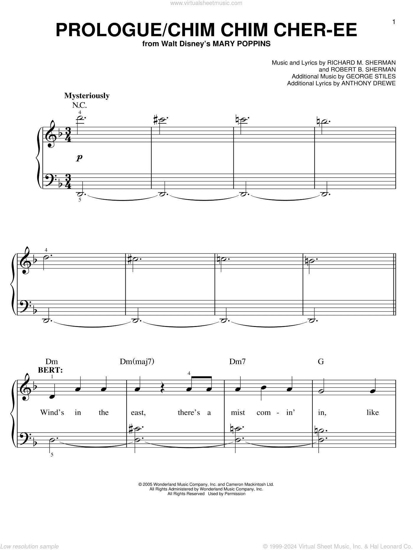 Prologue / Chim Chim Cher-ee