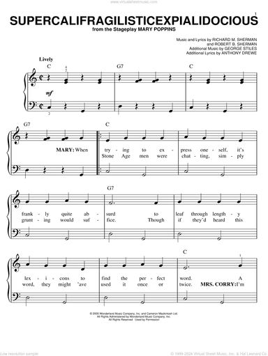 Supercalifragilisticexpialidocious (from Mary Poppins)