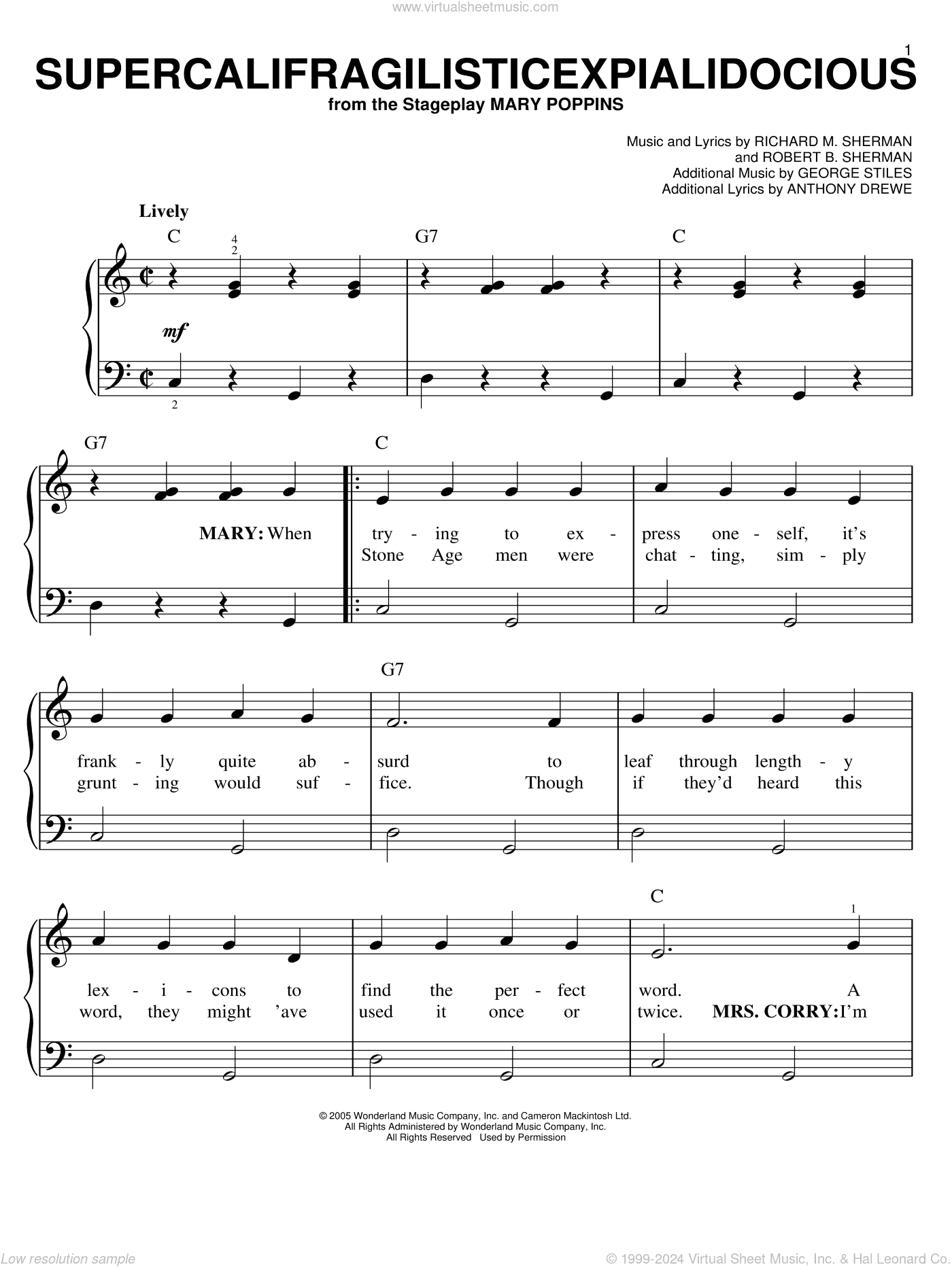Supercalifragilisticexpialidocious (from Mary Poppins)