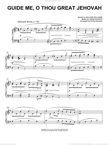 Guide Me, O Thou Great Jehovah [Classical version] (arr. Phillip Keveren)