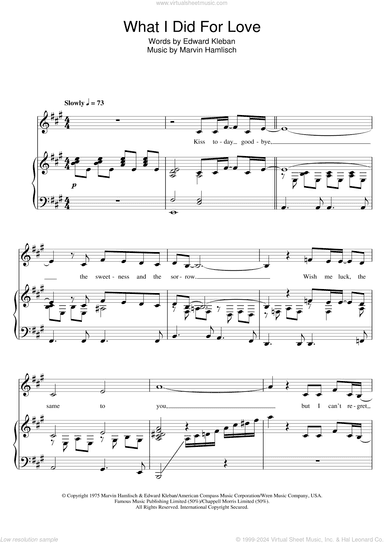 What I Did For Love (from A Chorus Line)