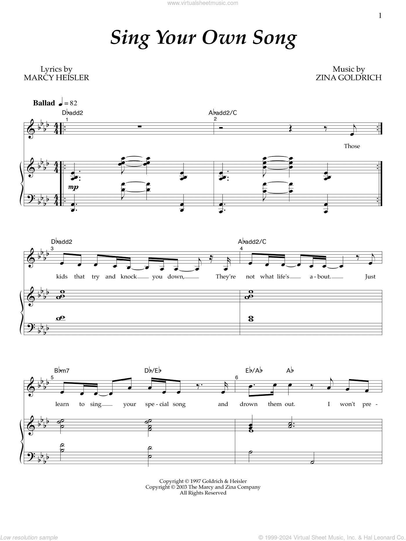 Sing Your Own Song