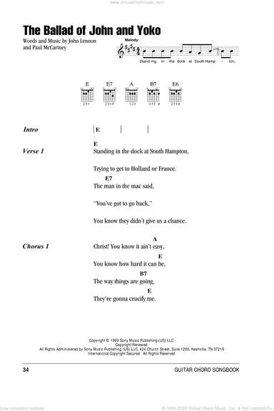 The Ballad Of John And Yoko
