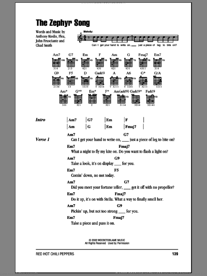 The Zephyr Song