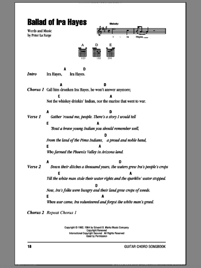 Ballad Of Ira Hayes
