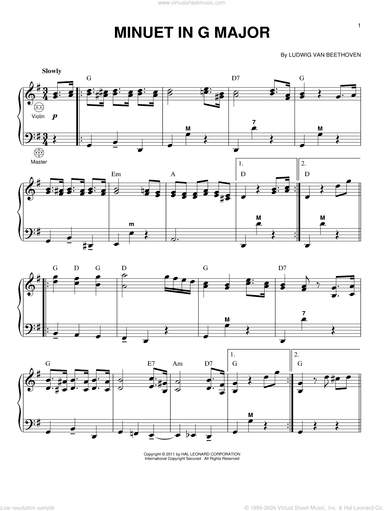 Minuet In G Major