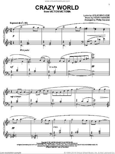 Crazy World (arr. Phillip Keveren)