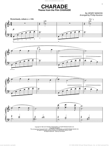Charade (arr. Phillip Keveren)
