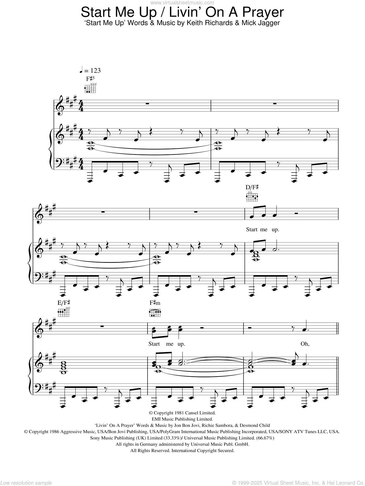Start Me Up /  Livin' On A Prayer