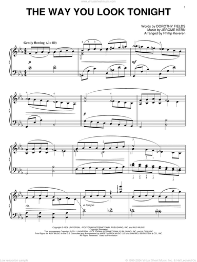 The Way You Look Tonight (arr. Phillip Keveren)