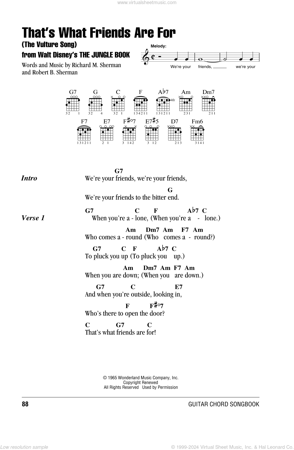 That's What Friends Are For (The Vulture Song) (from The Jungle Book)