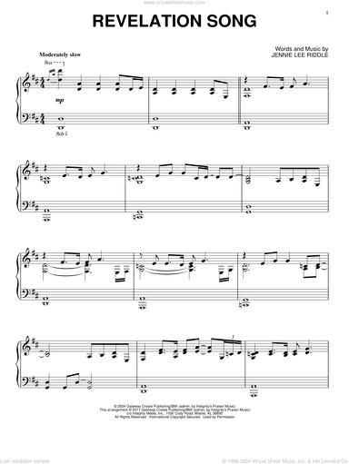 Revelation Song, (intermediate)