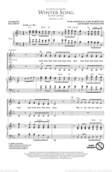Winter Song (arr. Mac Huff)