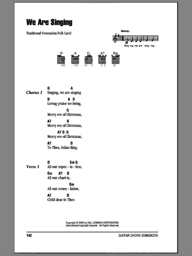 We Are Singing