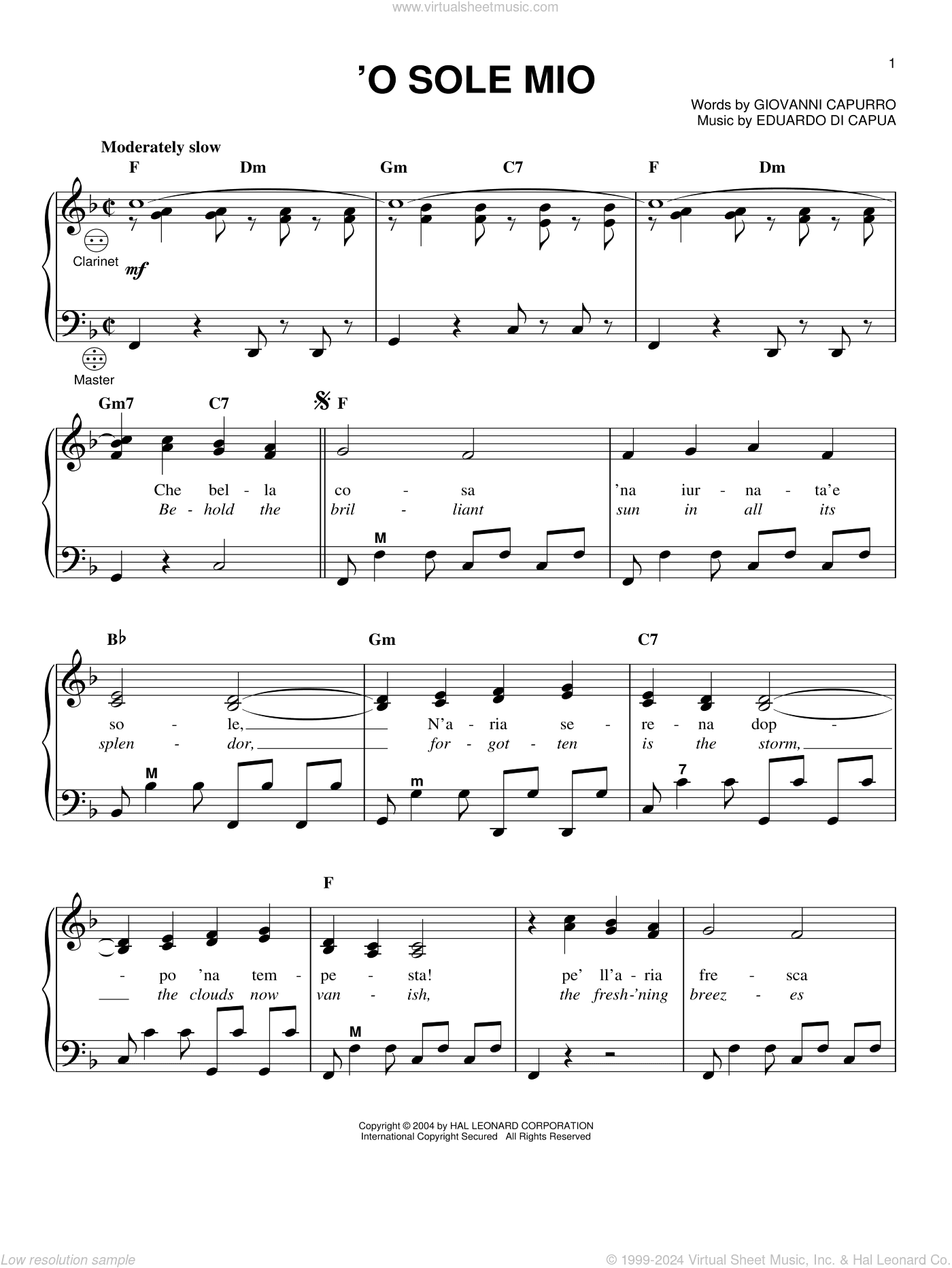 'O Sole Mio