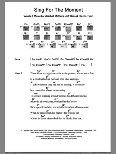 Sing For The Moment
