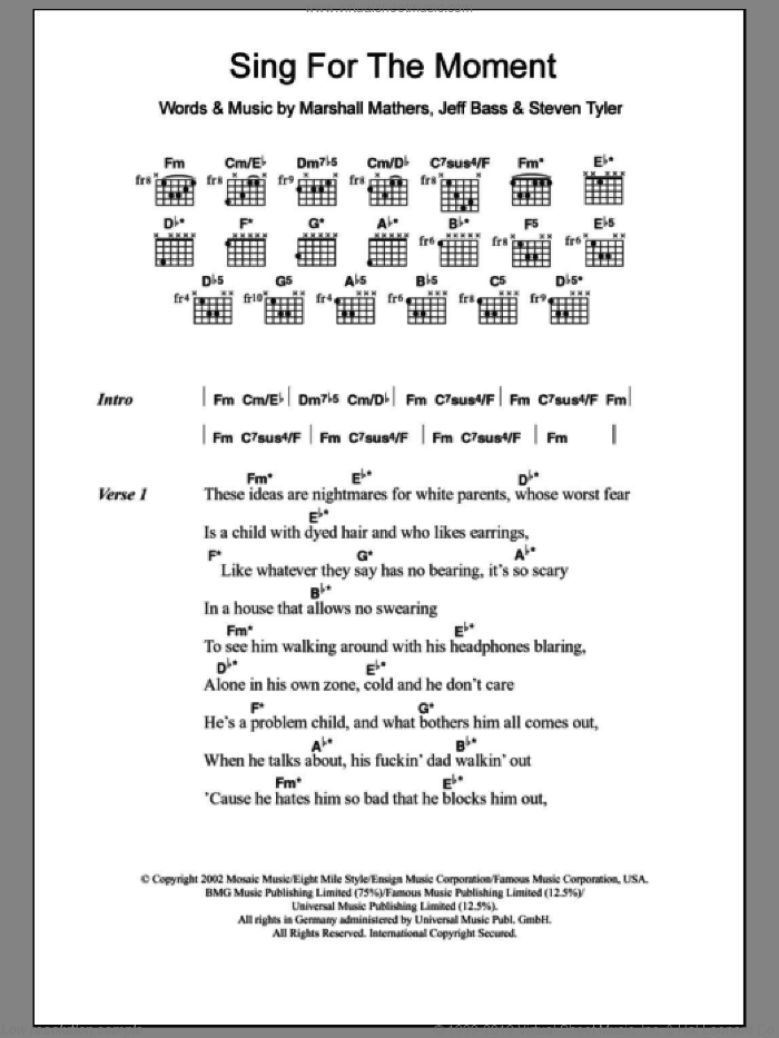 Sing For The Moment