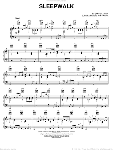Sleepwalk, (intermediate)
