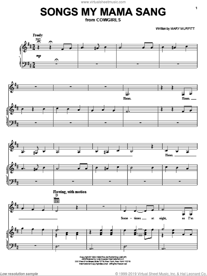 Songs My Mama Sang
