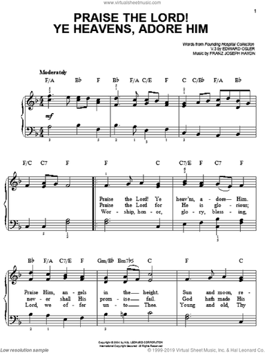 Praise The Lord! Ye Heavens, Adore Him