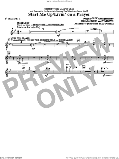 Start Me Up/Livin' On A Prayer (complete set of parts)