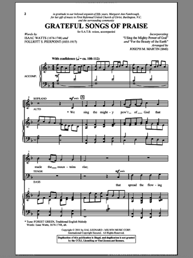 Grateful Songs Of Praise