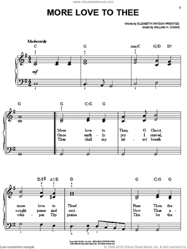 More Love To Thee (O Christ)