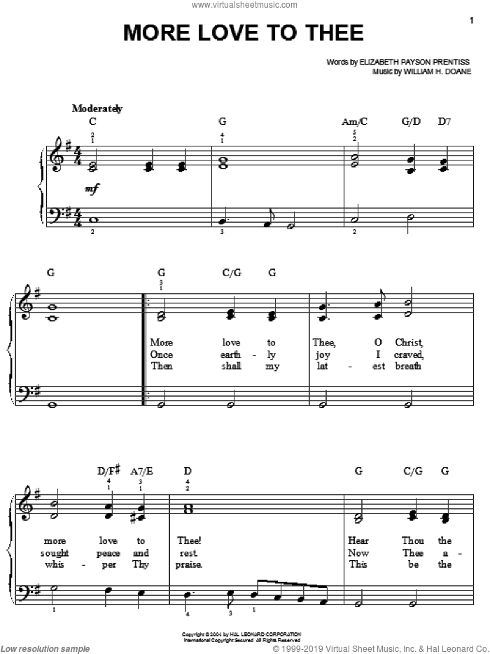 More Love To Thee (O Christ)