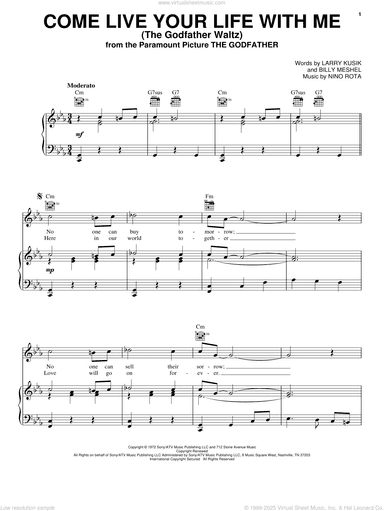 Come Live Your Life With Me (The Godfather Waltz)