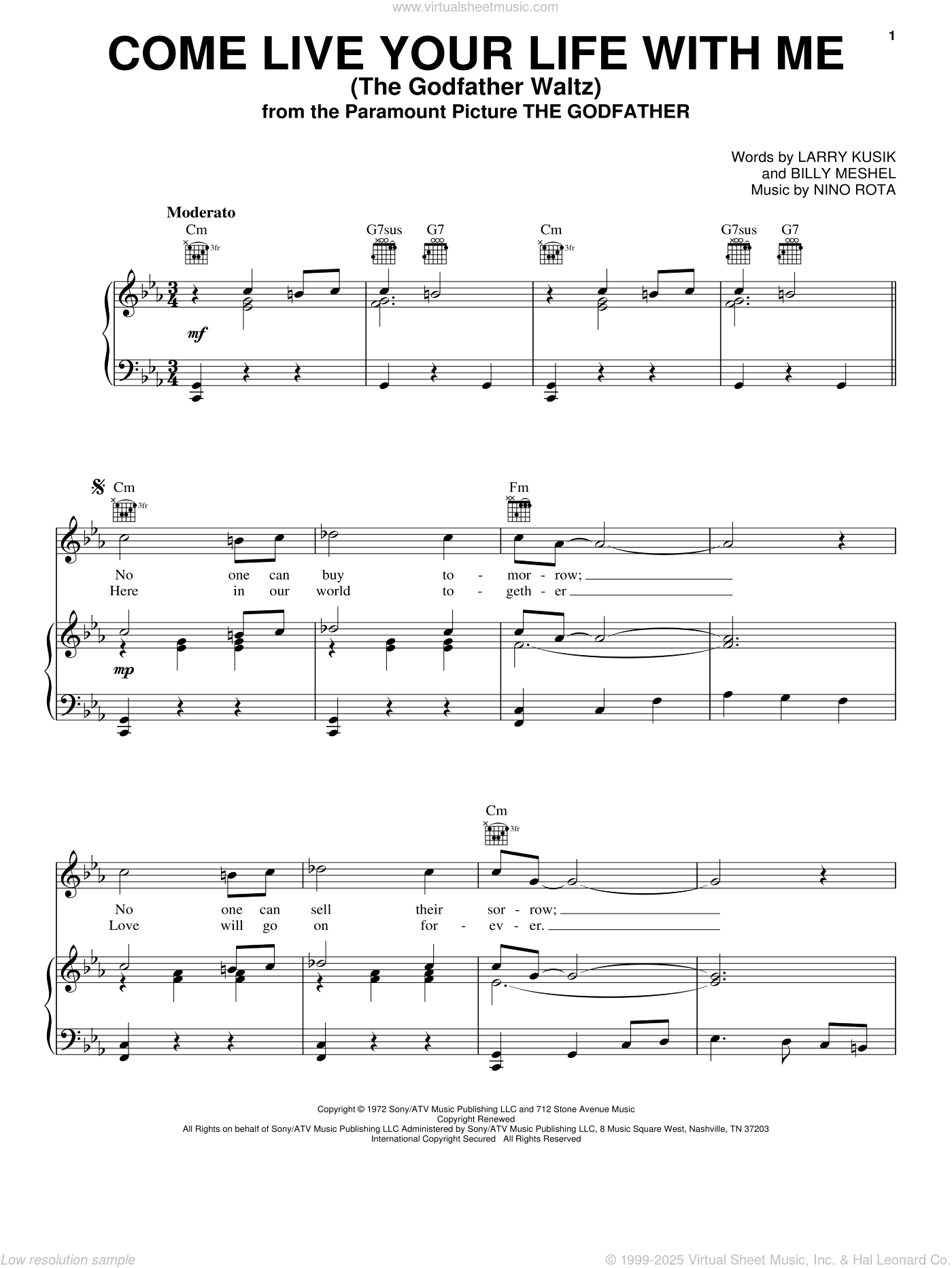 Come Live Your Life With Me (The Godfather Waltz)