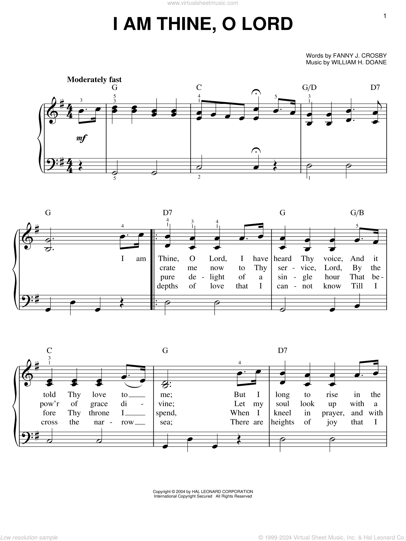 I Am Thine, O Lord