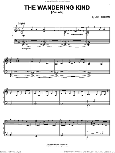 The Wandering Kind (Prelude), (intermediate)