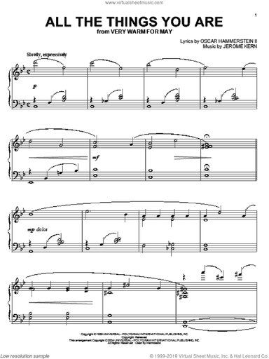 All The Things You Are (arr. Phillip Keveren)