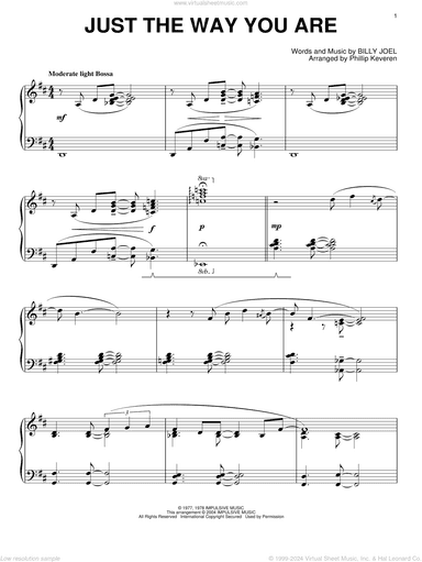 Just The Way You Are (arr. Phillip Keveren)