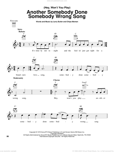 (Hey, Won't You Play) Another Somebody Done Somebody Wrong Song