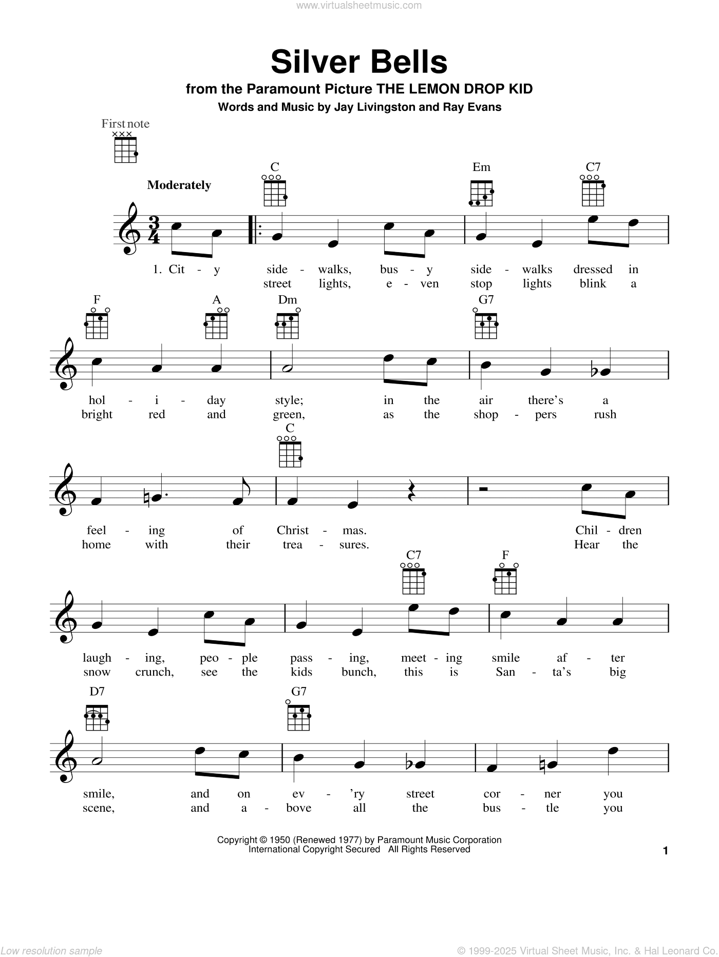 Silver Bells (arr. Fred Sokolow)