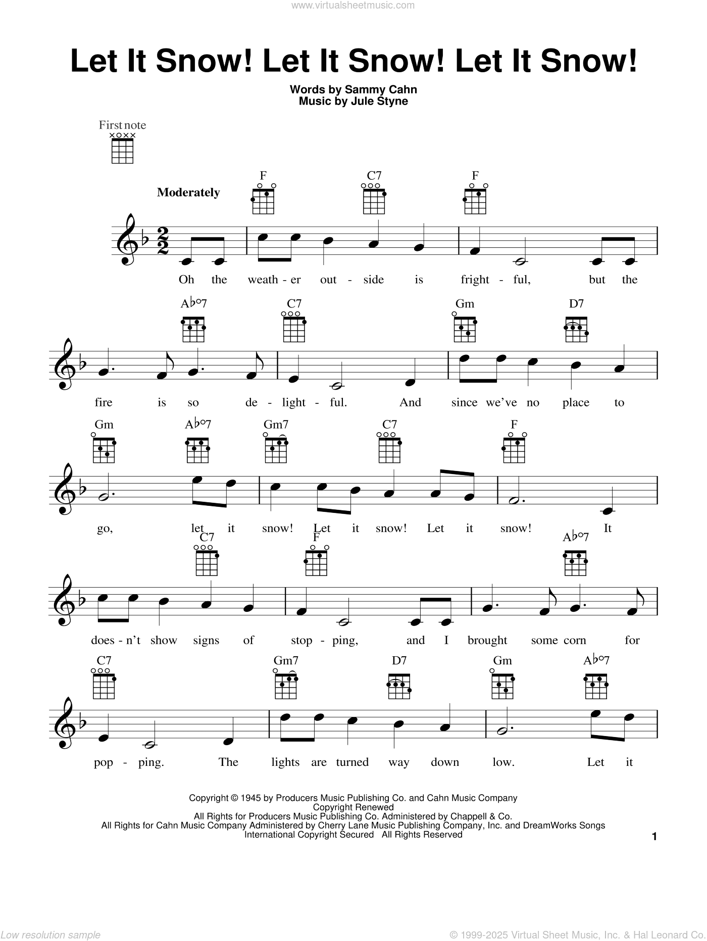 Let It Snow! Let It Snow! Let It Snow! (arr. Fred Sokolow)