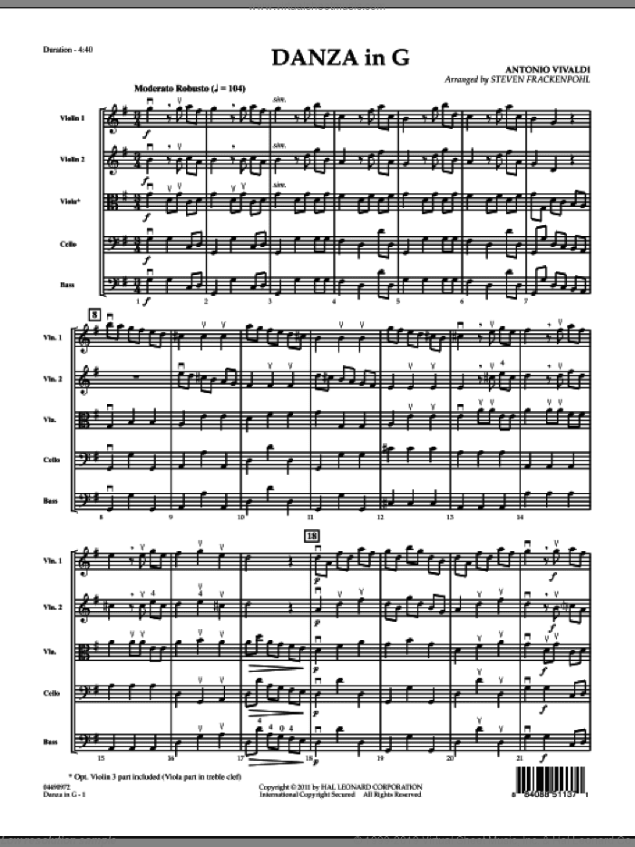 Danza In G (COMPLETE)