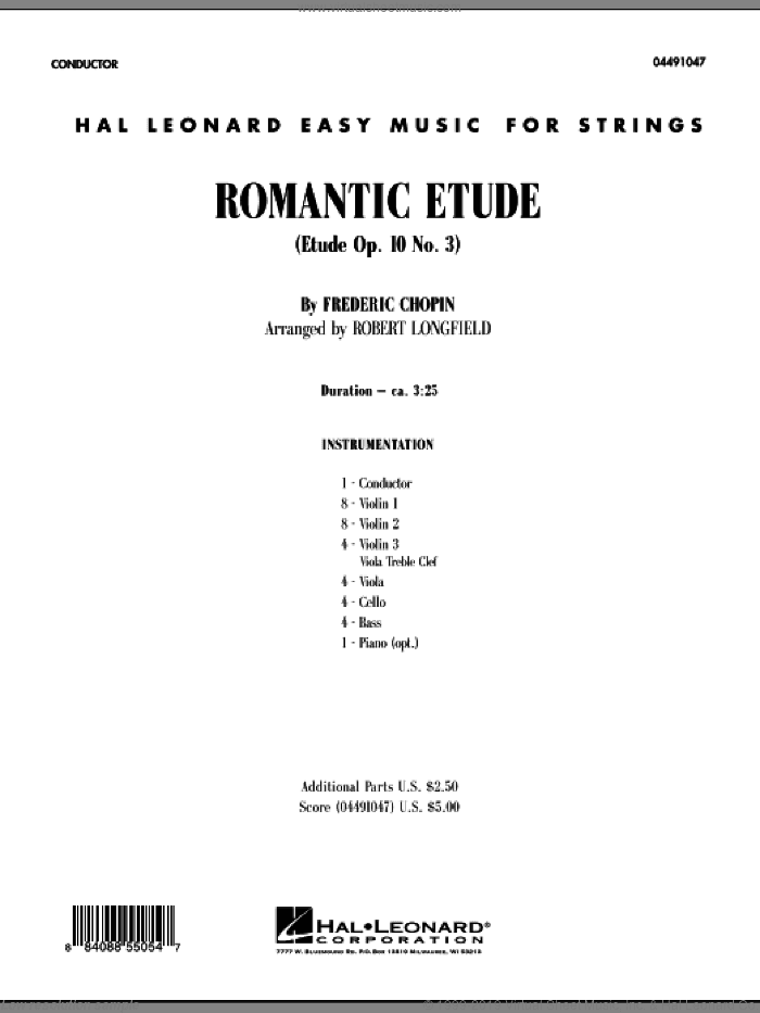 Romantic Etude (Op. 10, No. 3) (COMPLETE)
