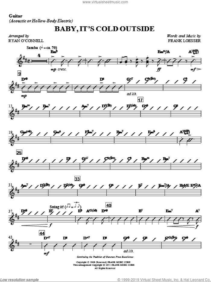 Baby, It's Cold Outside (complete set of parts)