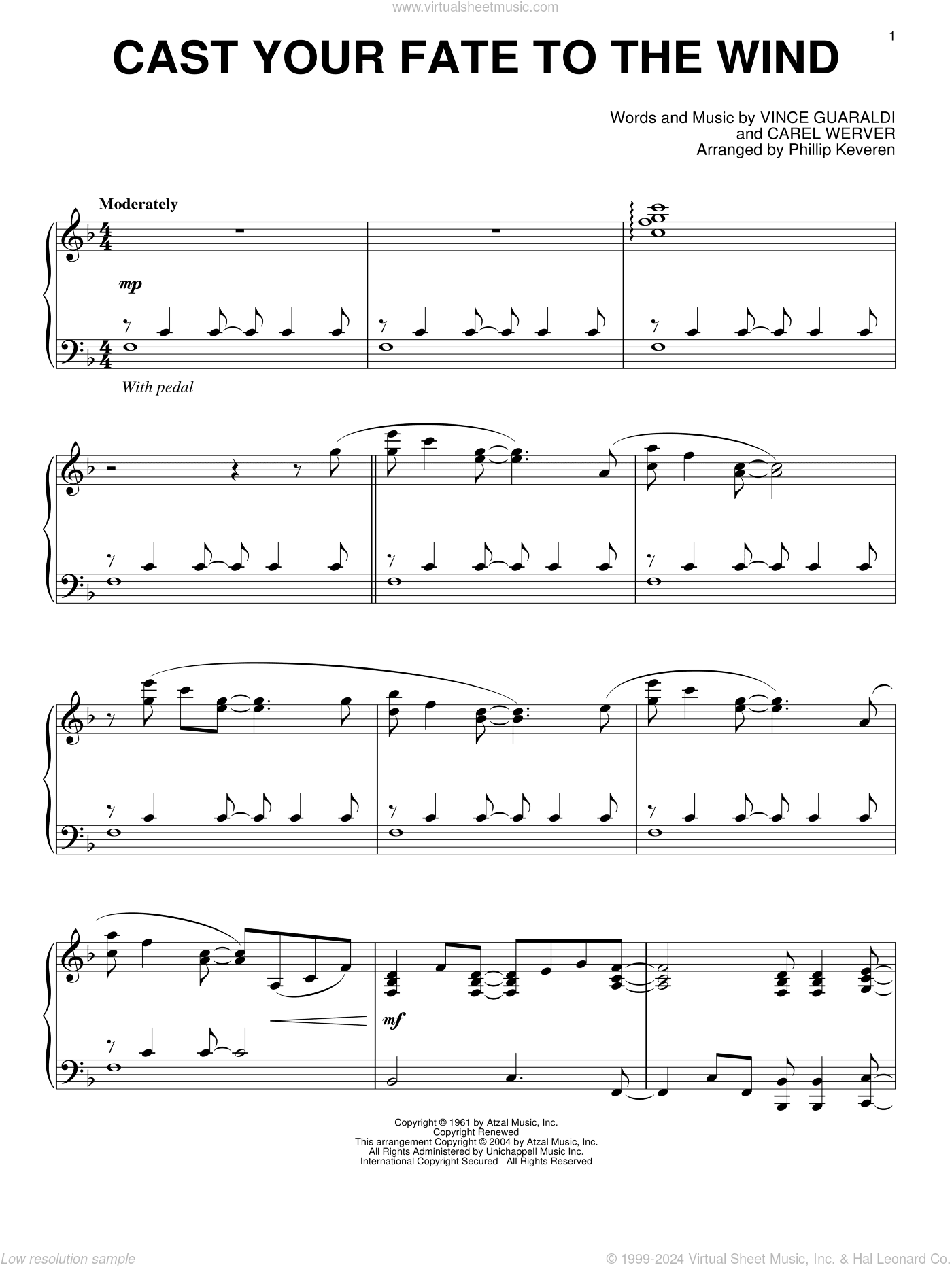 Cast Your Fate To The Wind (arr. Phillip Keveren)