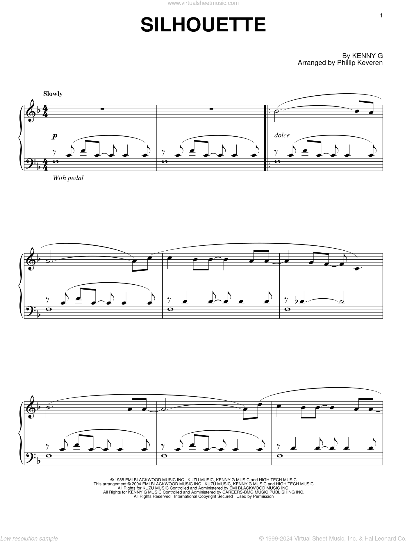 Silhouette (arr. Phillip Keveren)