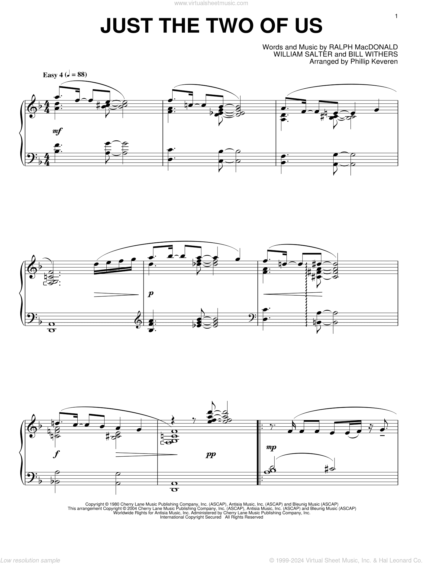 Just The Two Of Us (arr. Phillip Keveren)