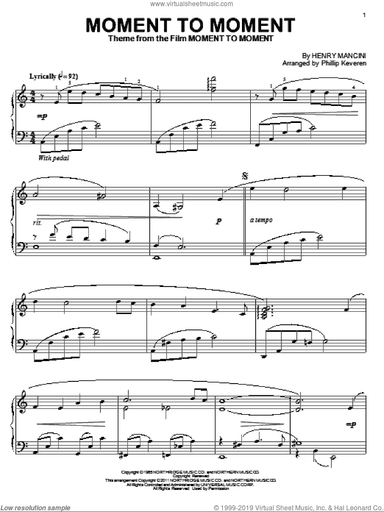 Moment To Moment (arr. Phillip Keveren)