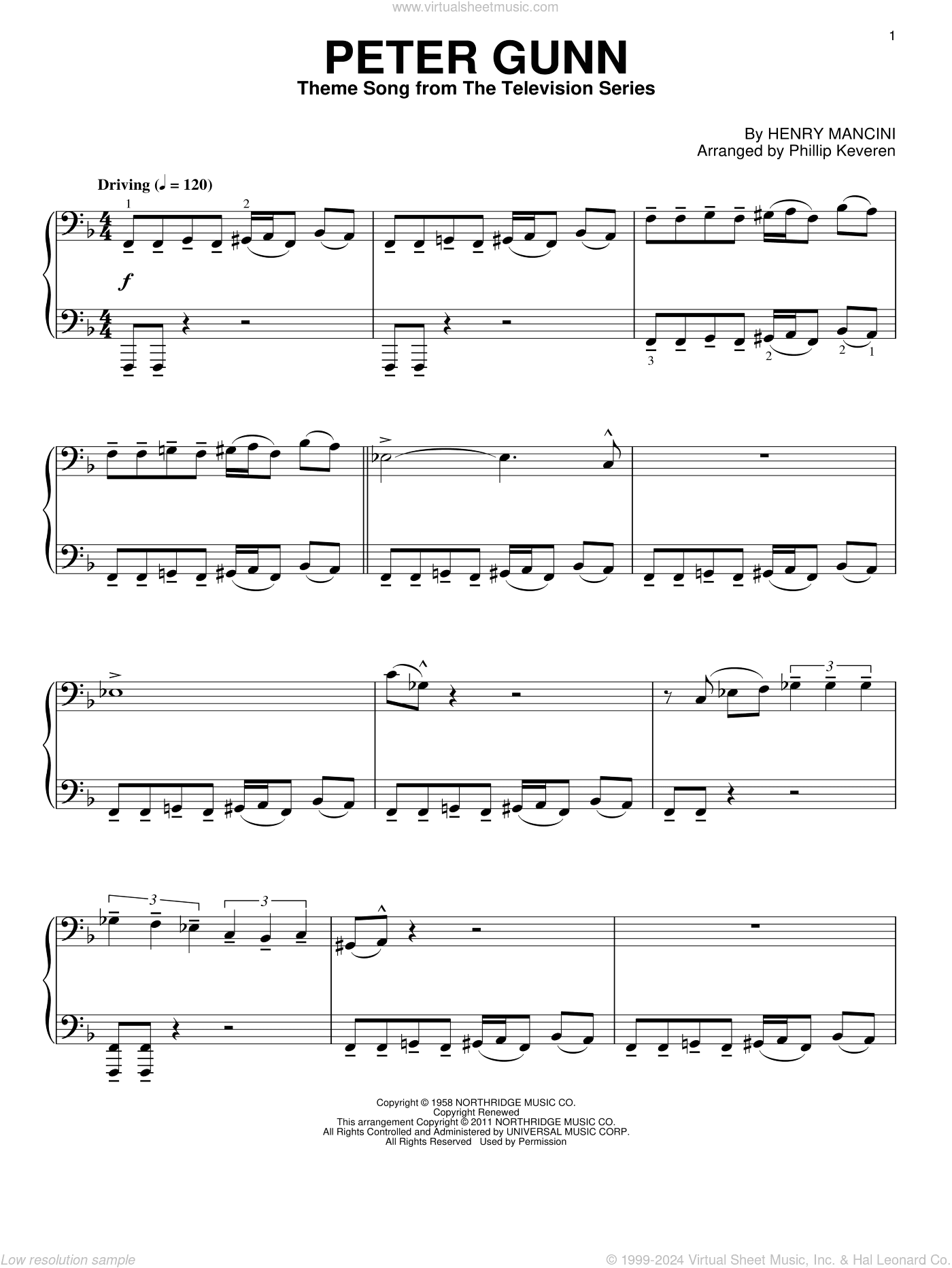 Peter Gunn Theme (arr. Phillip Keveren)