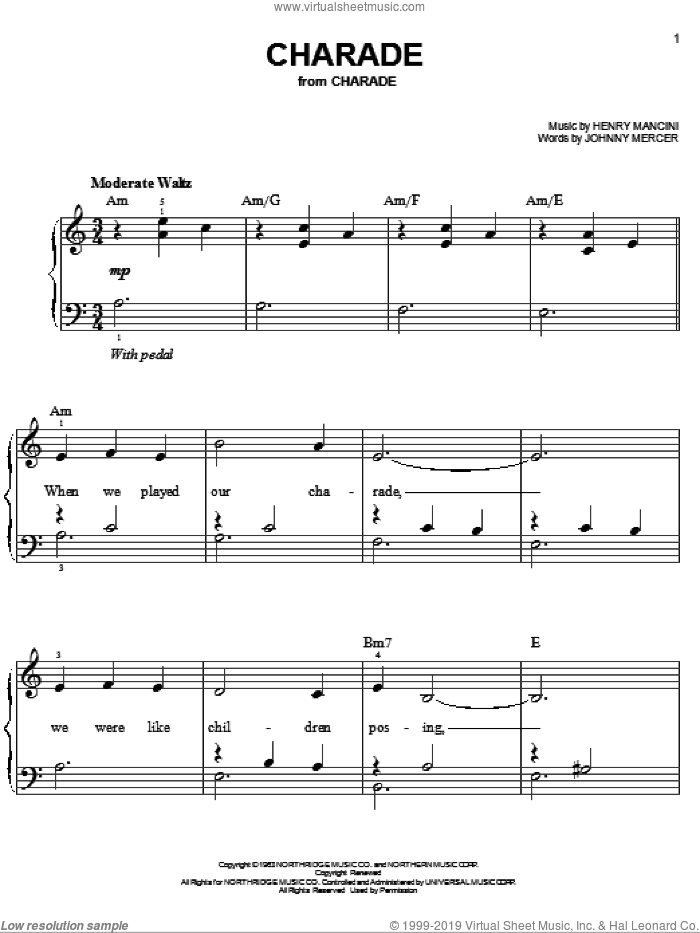 Charade, (easy)