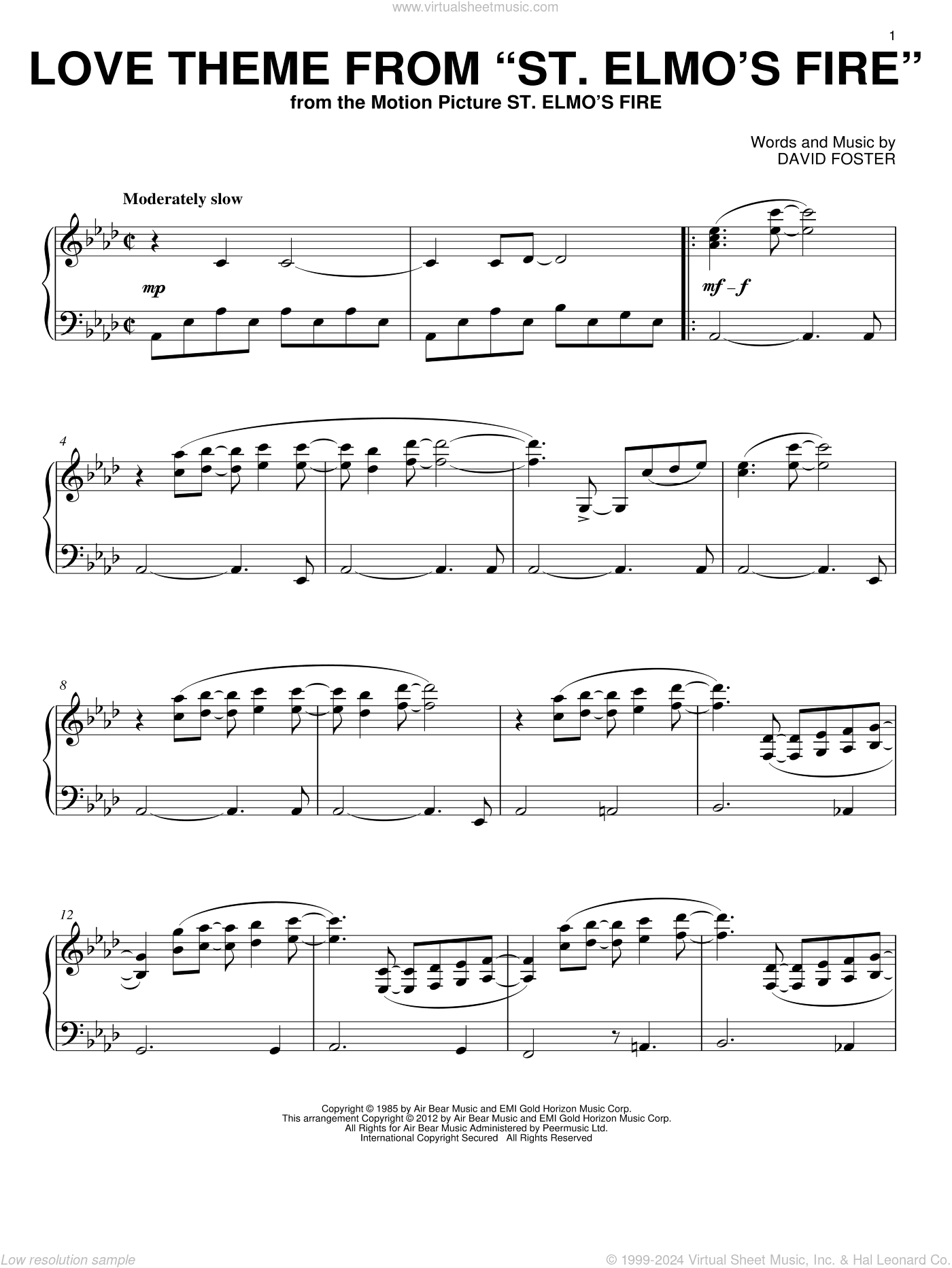 Love Theme From St. Elmo's Fire