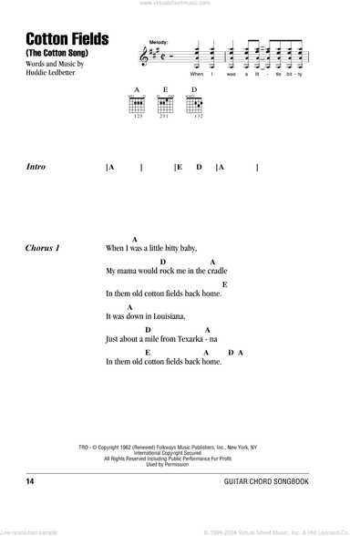 Cotton Fields (The Cotton Song)