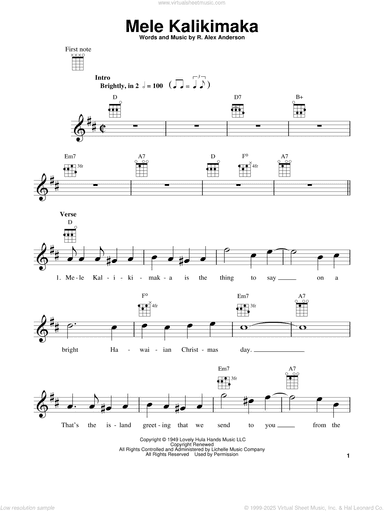 Mele Kalikimaka (arr. Fred Sokolow)