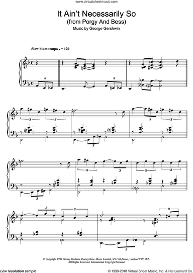 It Ain't Necessarily So (from Porgy And Bess)